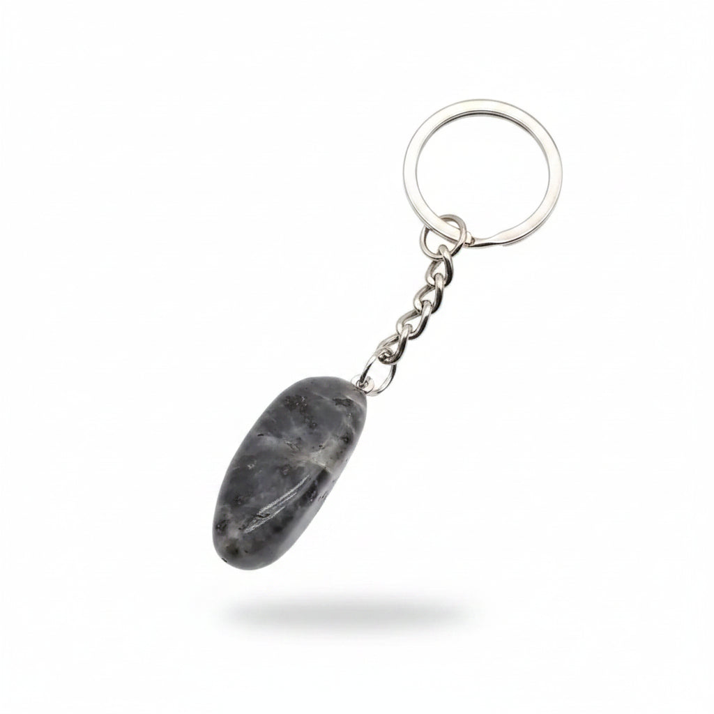 Porte-clés | Pierre précieuse taillée | Sivalc Flash Labradorite / 15x30-20x40mm