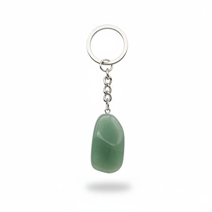 Porte-clés | Pierre précieuse taillée | Sivalc Green Aventurine / 15x30-20x40mm