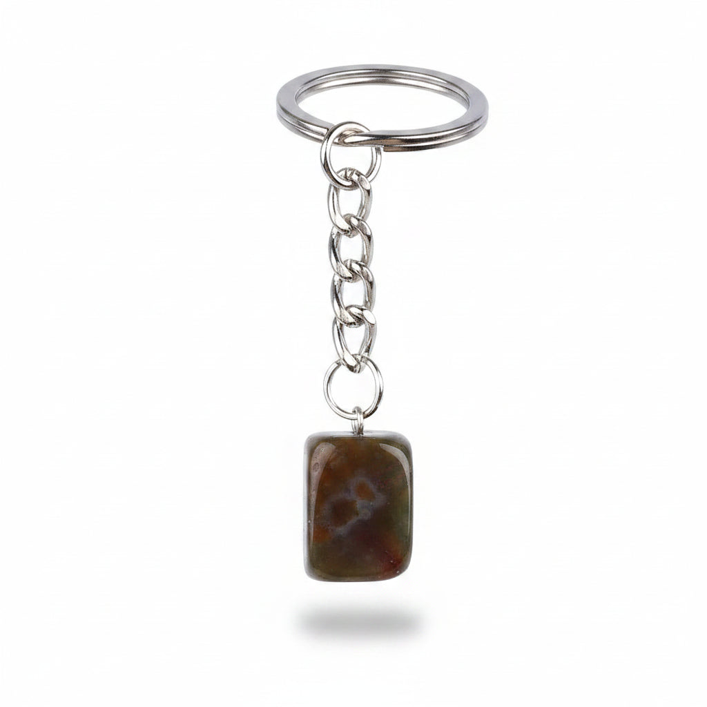 Porte-clés | Pierre précieuse taillée | Sivalc Indian Agate