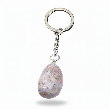 Porte-clés | Pierre précieuse taillée | Sivalc Indian Agate / 15x30-20x40mm