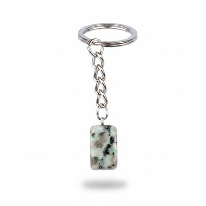 Porte-clés | Pierre précieuse taillée | Sivalc Kiwi stone