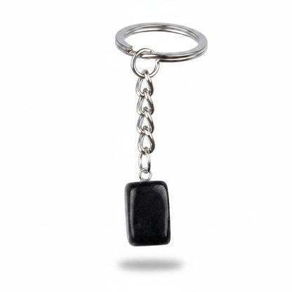 Porte-clés | Pierre précieuse taillée | Sivalc Obsidian