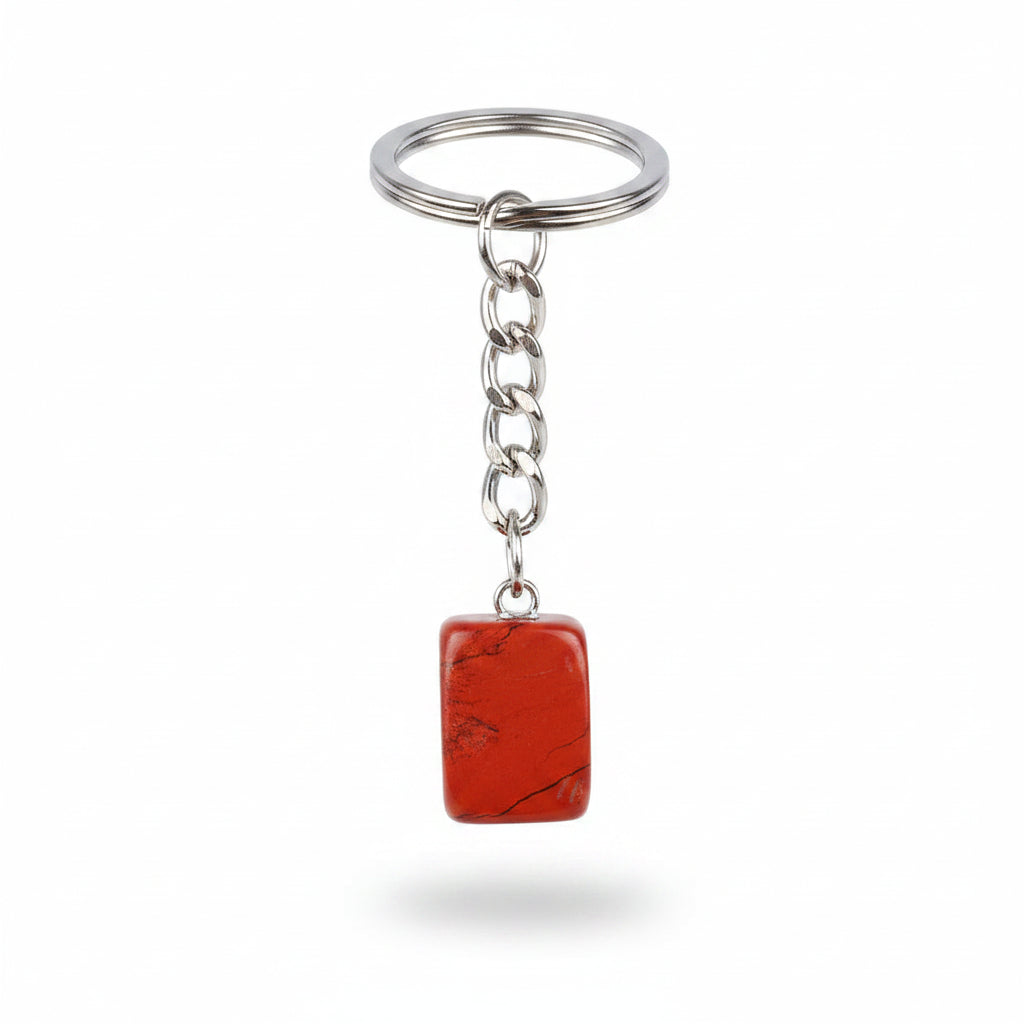 Porte-clés | Pierre précieuse taillée | Sivalc Red Jasper