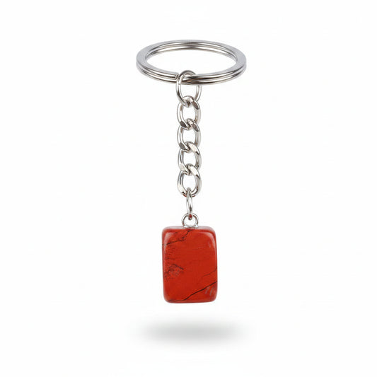 Porte-clés | Pierre précieuse taillée | Sivalc Red Jasper