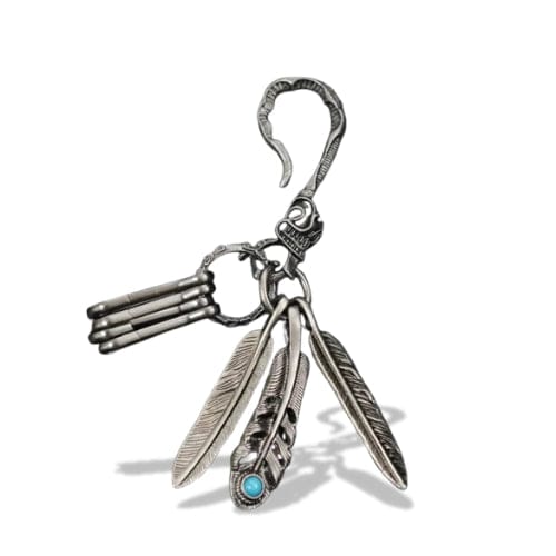 Porte-clés | Plumes avec ornement inférieur | Sivalc color as picture / CHINA