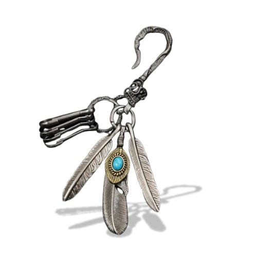 Porte-clés | Plumes avec ornement supérieur | Sivalc