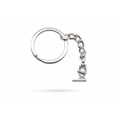Porte-clés Symboles Médicaux Soignant | Sivalc Microscope 1 Argent
