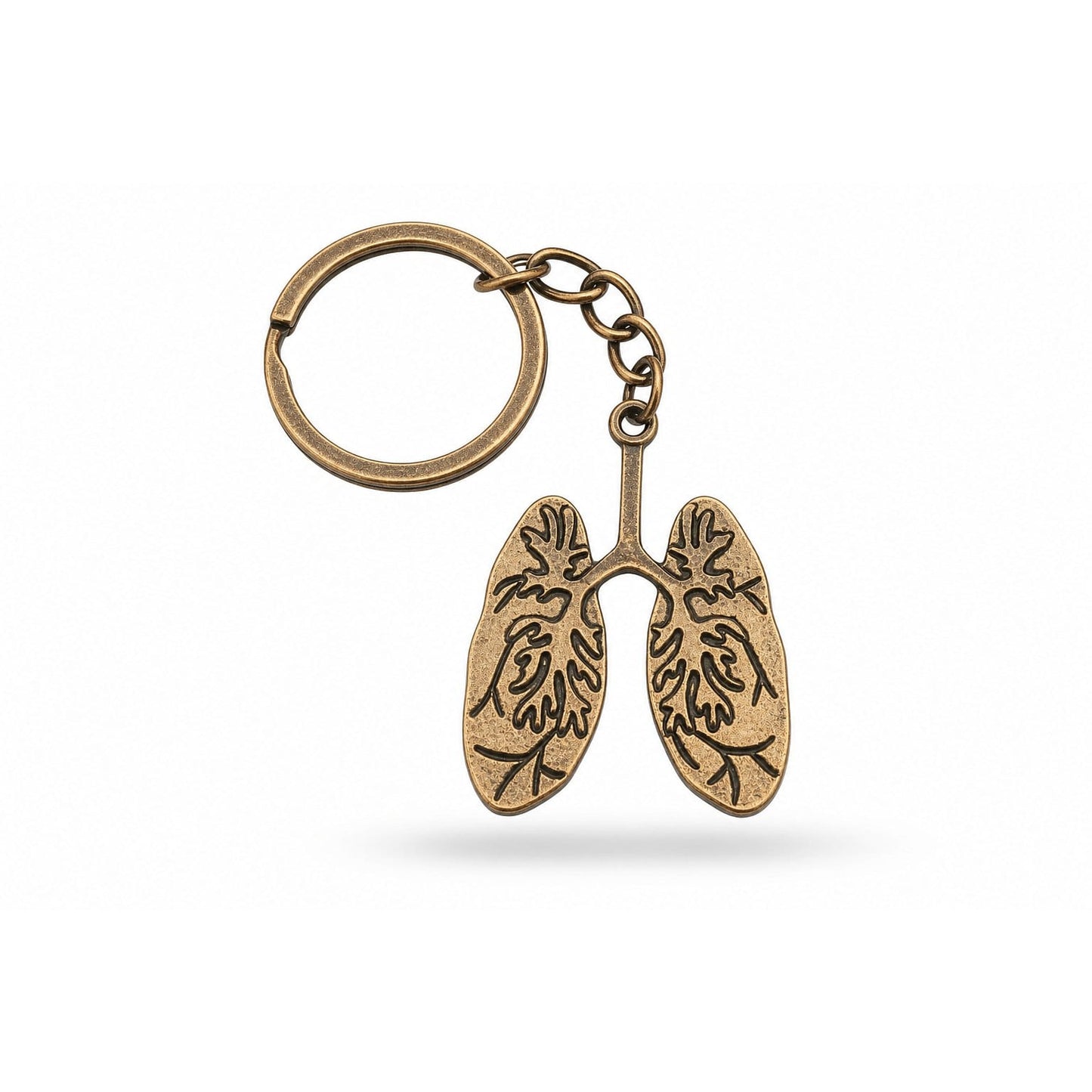 Porte-clés Symboles Médicaux Soignant | Sivalc Poumons Bronze