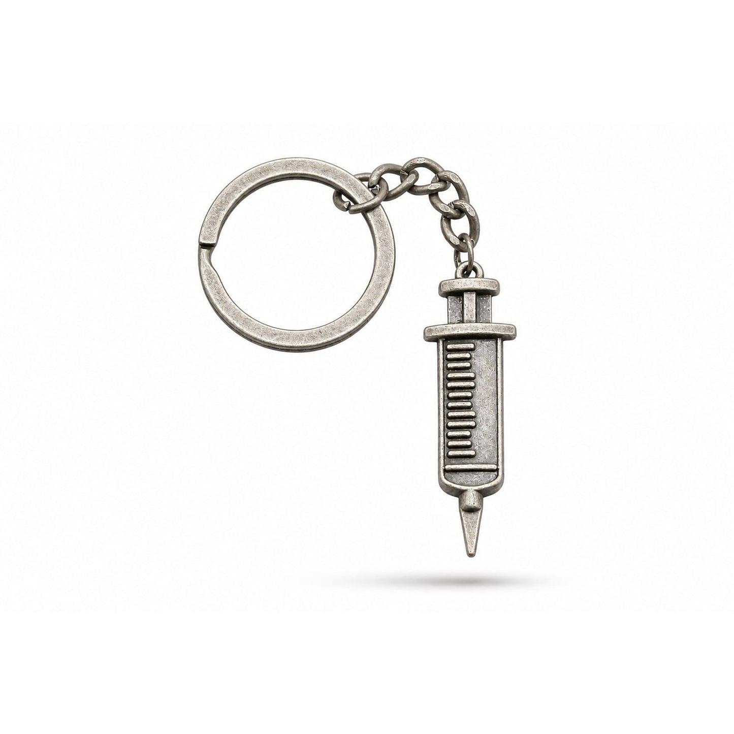 Porte-clés Symboles Médicaux Soignant | Sivalc Seringue 3 Argent