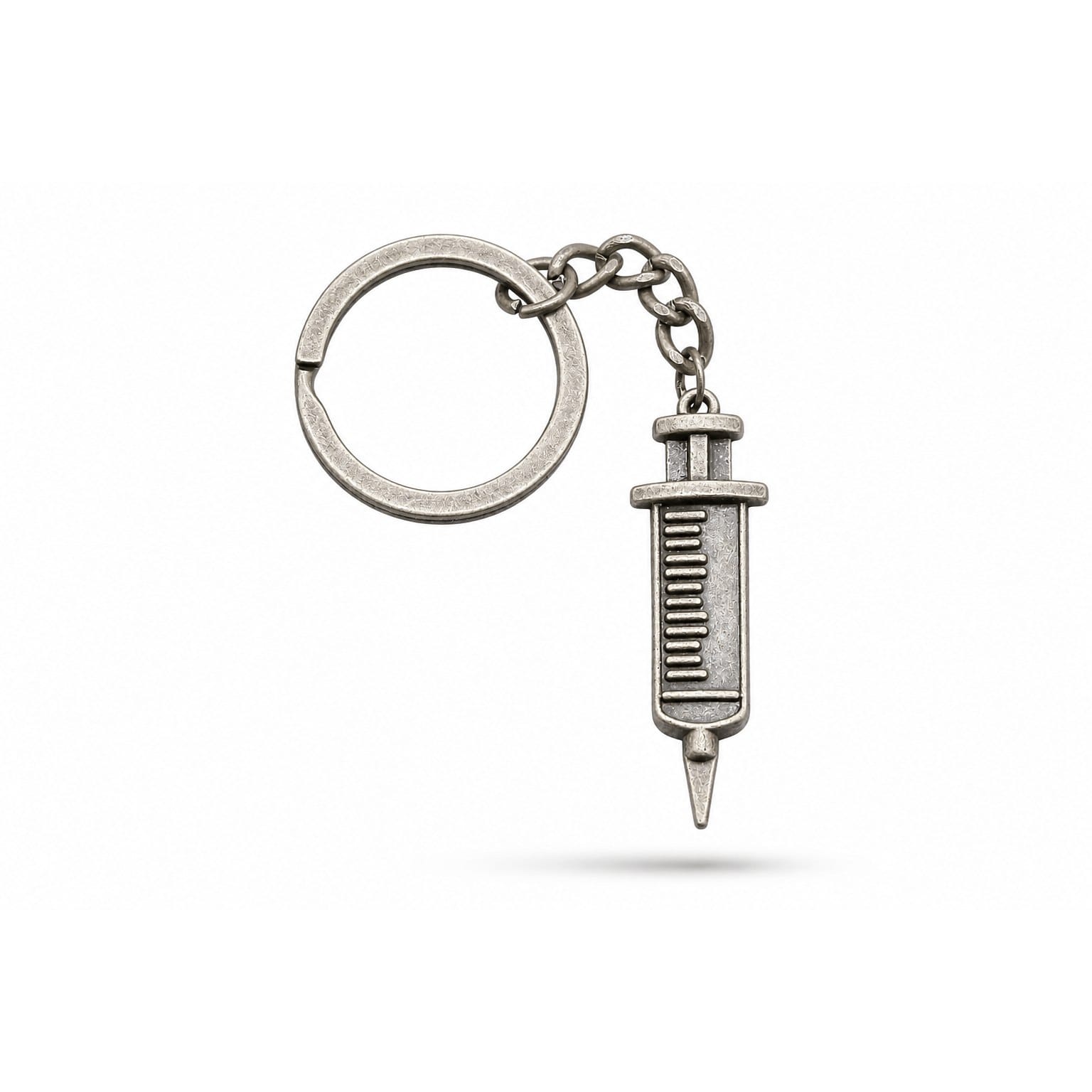 Porte-clés Symboles Médicaux Soignant | Sivalc Seringue 3 Argent