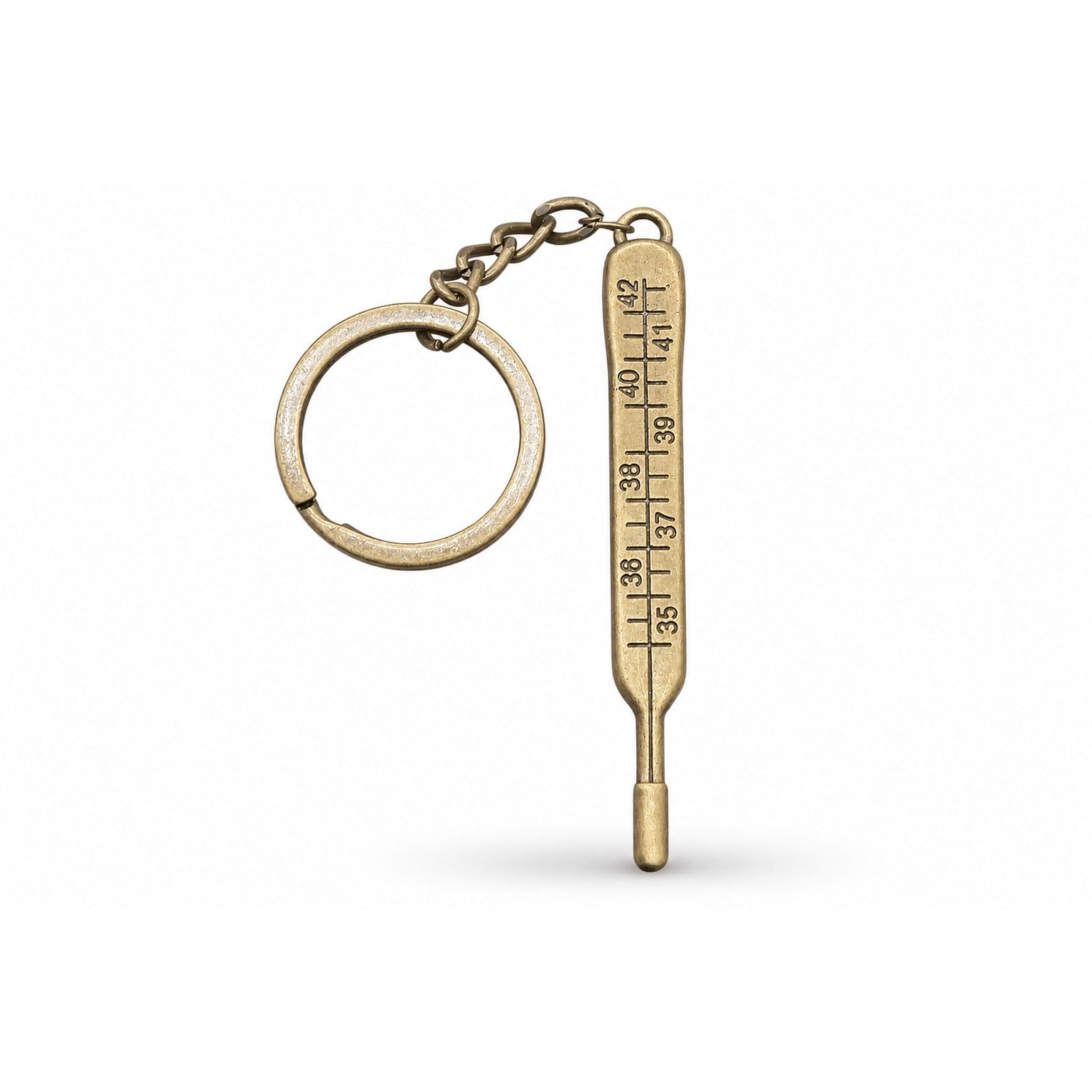 Porte-clés Symboles Médicaux Soignant | Sivalc Thermomètre Bronze